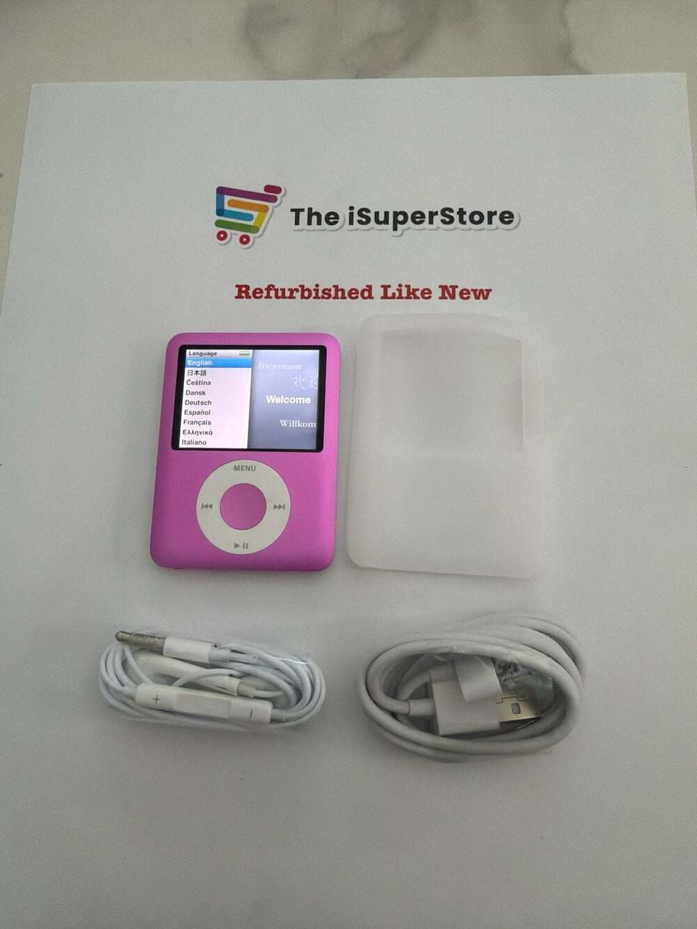 Apple iPod Nano 3rd Gen 8GB Pink- New Battery- 1 YR warranty
